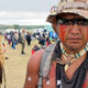 Jon Don Ilone Reed, an Army veteran and member of South Dakota’s Cheyenne River Sioux Tribe, at a protest near the Standing Rock Sioux reservation in North Dakota. Image via AP.